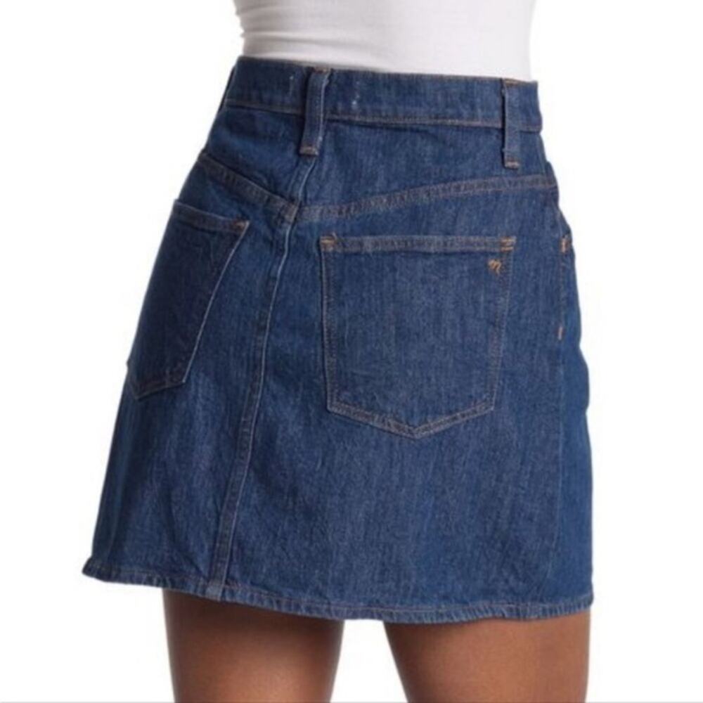 Madewell Novelty Yolk A-Line Stretch Denim Skirt 25 - Picture 2 of 8